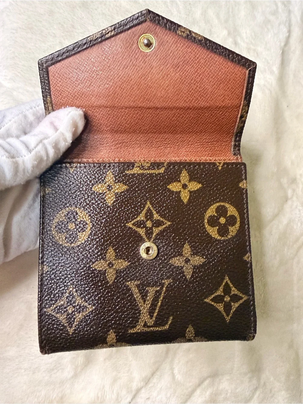 Louis Vuitton Monogram Elise double sided snap Wallet